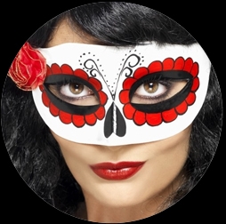 Mexikanische Augenmaske - Day of the Dead - Klicken für grössere Ansicht