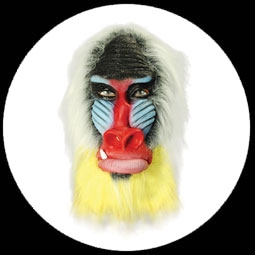Pavian Maske Mandrill Bunt - Klicken f�r gr�ssere Ansicht