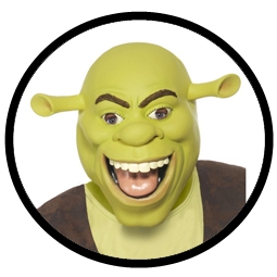 Shrek Maske - Der tollkhne Held - Klicken fr grssere Ansicht