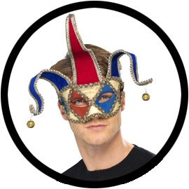 Venezianische Maske Jester - Narrenmaske - Klicken fr grssere Ansicht