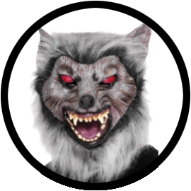 Wolf Maske mit roten Augen - Klicken fr grssere Ansicht