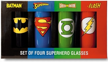Justice League - 4er Set - Trink Gläser