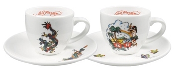 Espresso Tasse Ed Hardy 2er Set - Pacific Rim