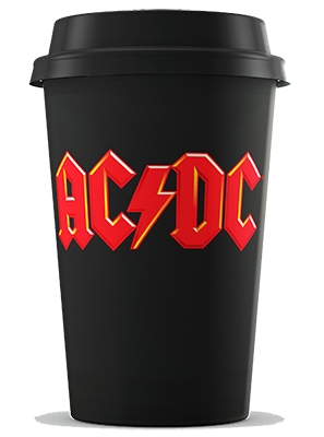 Keramikbecher ToGo Thermo - AC/DC Logo
