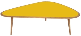 Nierentisch Fifties 50er Jahre - Gross, Gelb