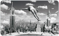Frühstücksbrettchen New York USA Diver - Max Hernn