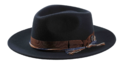 Fedora Wolle waxed Ribbon - anthrazit