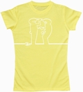 La Linea Girl Shirt - Draw Me - gelb