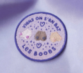 Fights Boobs - Iron-On Patch On
