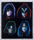 Kiss - Four Heads On Black Pop Art Style Patch