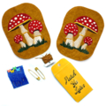 Mushrooms Ellbogen Aufnher Set camel