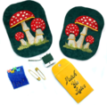 Mushrooms Ellbogen Aufnäher Set green