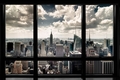 New York Skyline Fenster  - Poster