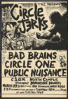 Circle Jerks 1981 Show Poster Print
