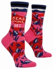 Dear Wine, Yes - Damensocken Blue Q