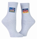 Fuck I Love Musicals - Socken Tag Socks Blue Q -  S/M