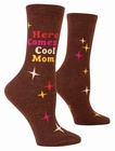 Here Comes Cool Mom - Damensocken Blue Q