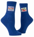 Multitaskmaster - SockenTag Socks Blue Q -  S/M