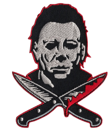  Man - Scary with Bloody Knives, Likes Halloween Patch