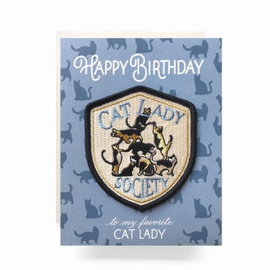 Happy Birthday To My favorite Cat Lady Patch & Card