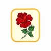 RED ROSE IVORY PATCH