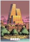 Basel Roche Towers Poster Art