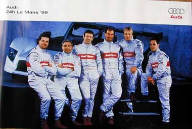 Original Audi Sport Poster. Le Mans 1999. Motorsport