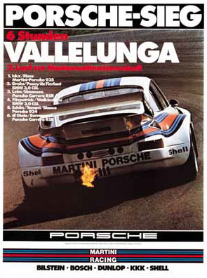 PORSCHE RENNPLAKAT - POSTER