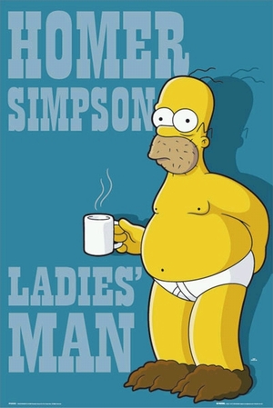 The Simpsons: Homer Simpson-Ladies Man - Poster
