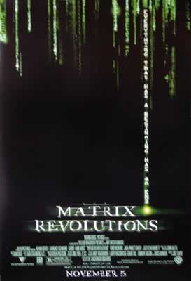 MATRIX - REVOLUTIONS - US Originalposter