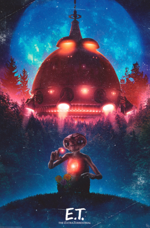 E.T. Poster Der Ausserirdische Spaceship
