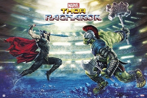 Marvel Thor Ragnarok Battle Poster