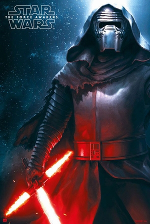 Star Wars: Episode 7 Poster Kylo Ren Flammenschwert