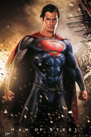 Superman Man of Steel Poster Explosion