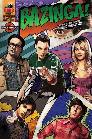 The Big Bang Theory Poster Bazinga! Comic