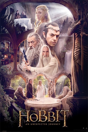 The Hobbit Poster Der Weisse Rat