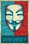 V For Vendetta Poster Maske Disobey