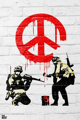 Banksy Poster Peace Soldiers