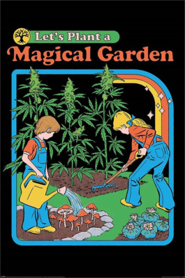Steven Rhodes Poster Let's Plant A Magical Garden