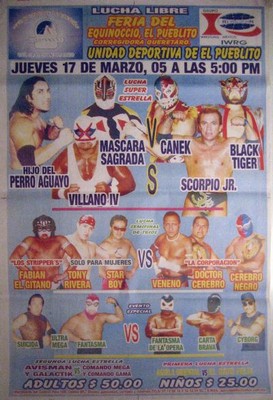 Hijo Del Perro Aguayo - Villano IV - Mascara Sagrada - Lucha Libre