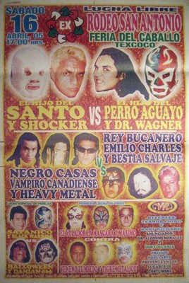 Santo - Shocker vs Perro Aguayo - Dr. Wagner - Lucha Libre