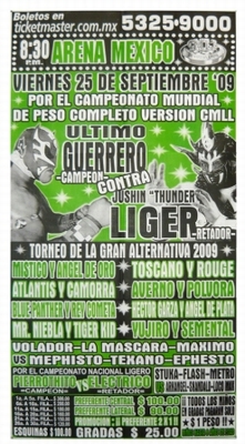 G.T.W.A - Lucha Libre Poster - Ultimo Guerrero-25 Sep 09