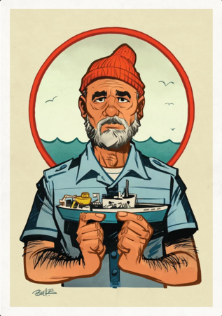 Steve Zissou A2 Print - Bret Parson