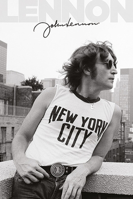 John Lennon Poster NYC Profile