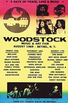 Woodstock Poster Line Up