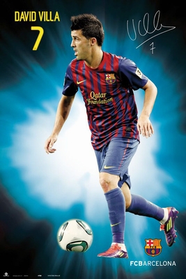 David Villa Poster FC Barcelona
