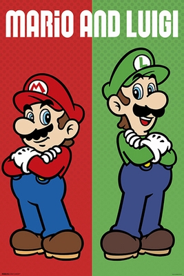 Super Mario Poster Mario & Luigi