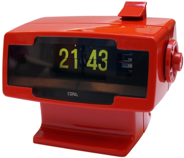 COPAL Wecker 231L Orange Klappzahlenwecker