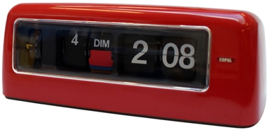 COPAL Wecker 707 Rot Klappzahlenwecker