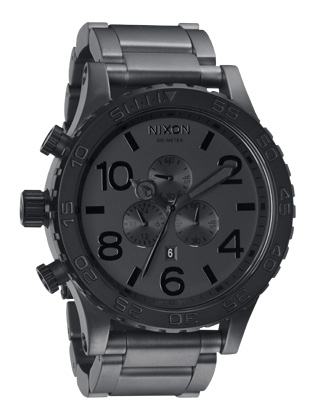 The 51-30 Chrono - Matte Black / Matte Gunmetal - Nixon Uhr